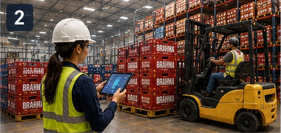 02 Prepared With Care · Ana in the warehouse in Monterrey